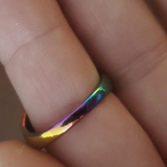 New Sunstone Sun Sitara Rainbow Hematite Ring. - Picture 13 of 14